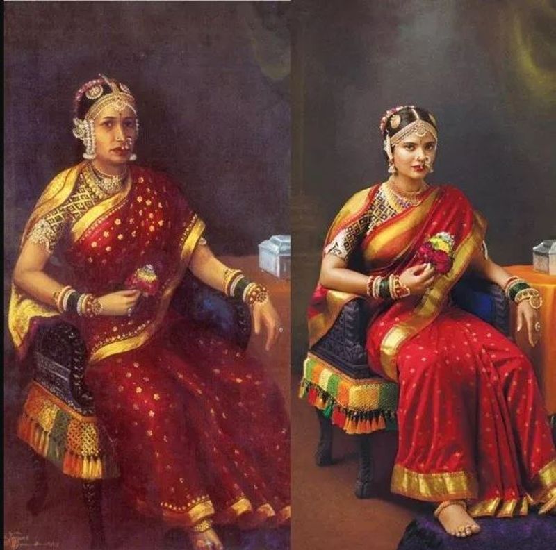 Stars dons the look of a Ravi Varma's paintings
