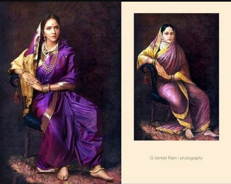 Stars dons the look of a Ravi Varma's paintings