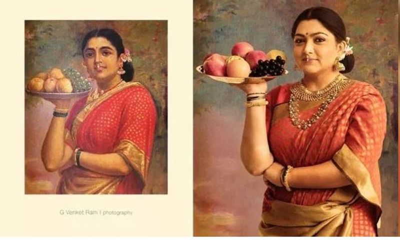 Stars dons the look of a Ravi Varma's paintings