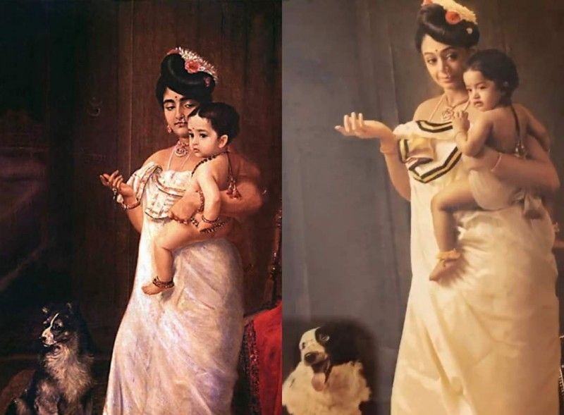Actress Samantha Kushbhu Ramya Krishnan Ravivarma Painting Photo Shoot