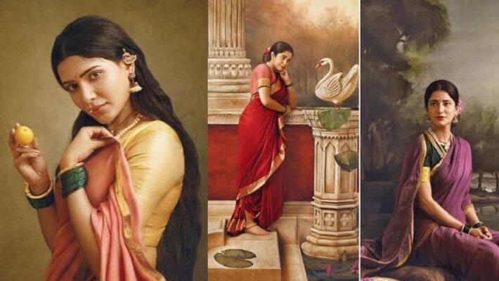 south Indian actors as ravi varma paintings south Indian actors as ravi varma paintings