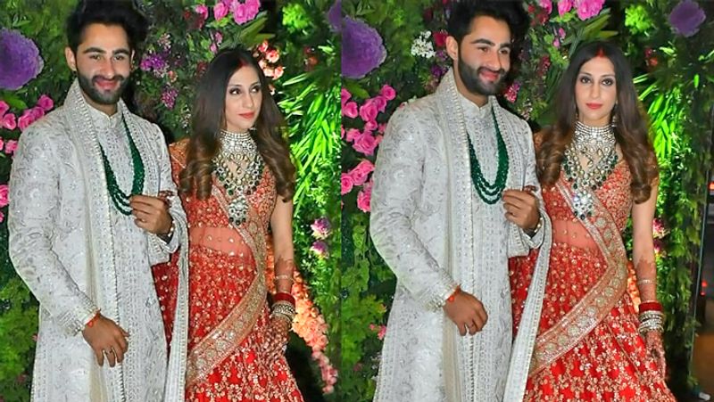 शादी के दौरान कुछ इस अंदाज में नजर आए अरमान और अनीशा।