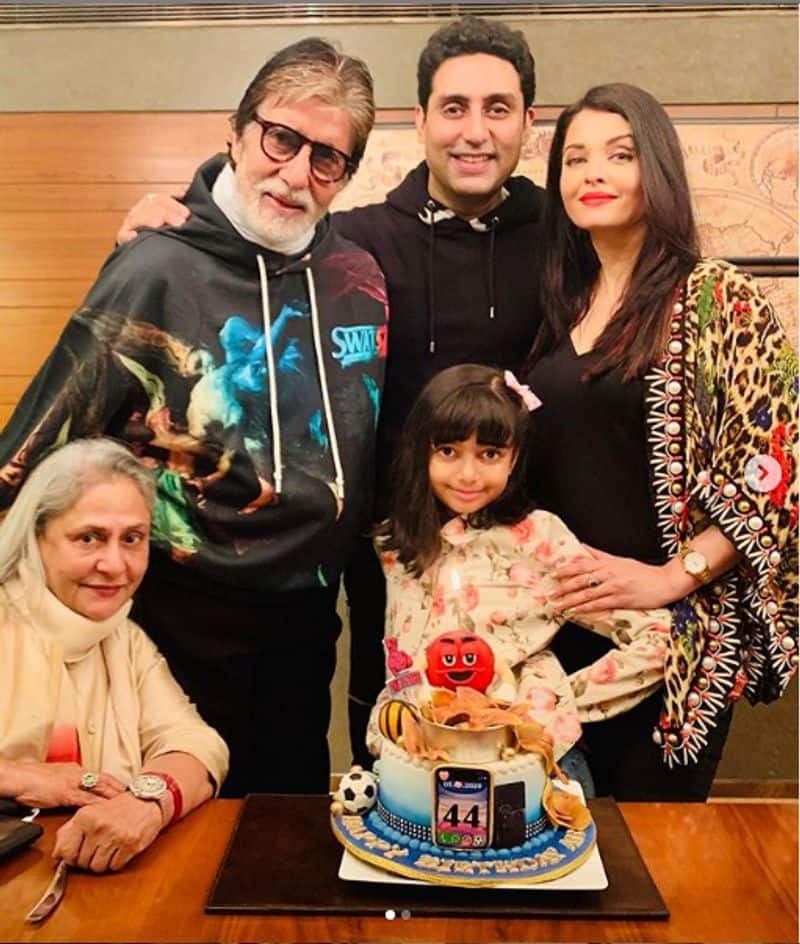 Abhishek Bachchan kick-started his 44th birthday celebrations along with his family. On the special day, wife Aishwarya Rai Bachchan shared some adorable pictures on social media.