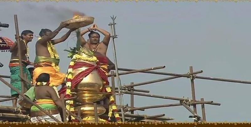 Ceremony of the Tanjor big temple kumbabisheham after 23 years Photo Gallery