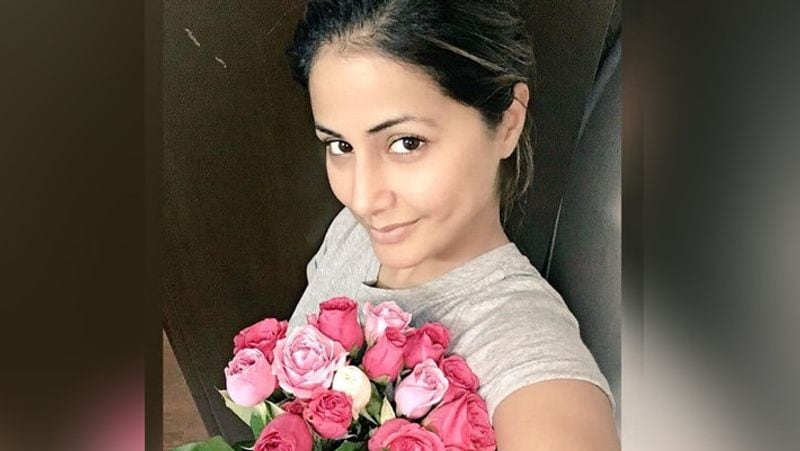 rose day special hina khan got red roses from boyfriend rocky jaiswal KPJ