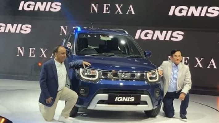 maruti suzuki unveils new bs6 ignis car in auto expo 2020 maruti suzuki unveils new bs6 ignis car in auto expo 2020