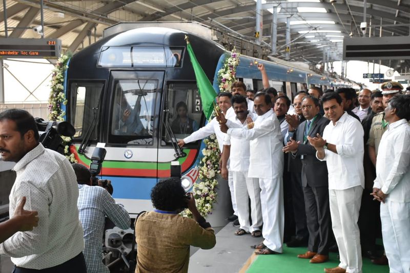 Hyderabad Metro Rail: CM KCR inaugurating JBS to MGBS Metro corridor