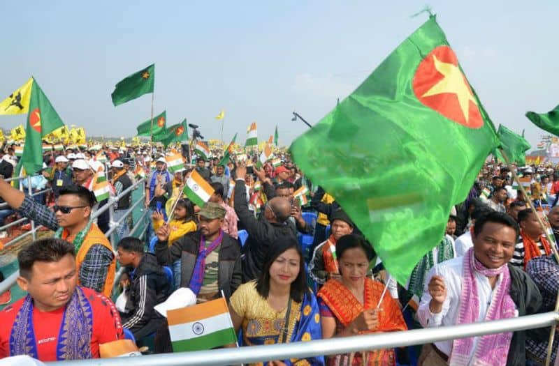 "They have placed the Indian Constitution at its rightful place... Today after decades, the road to the development of people and this region has been empowered. I welcome everyone involved in the Bodoland movement to India's mainstream," Modi said.