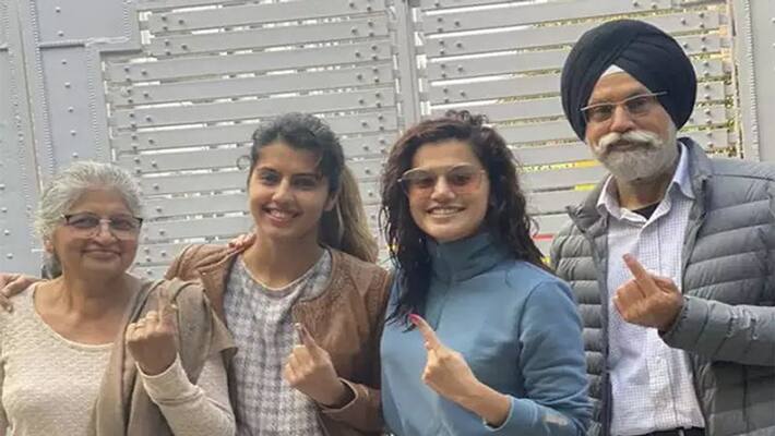 My family has voted and you ... Tapasi expressed happiness after voting kps My family has voted and you ... Tapasi expressed happiness after voting kps