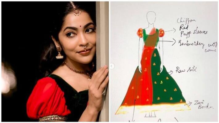vj ramya half saree wear give the pose amazing photos vj ramya half saree wear give the pose amazing photos