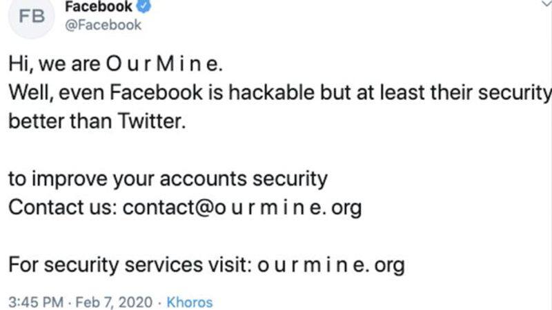 Facebook's social media accounts hacked