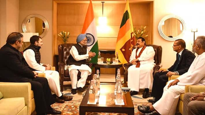 Many Congress leaders including Manmohan Singh meet Sri Lankan Prime Minister kpm Many Congress leaders including Manmohan Singh meet Sri Lankan Prime Minister kpm
