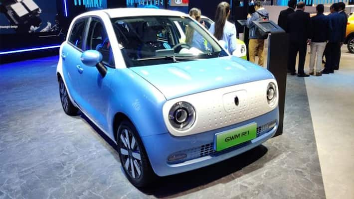 Great wall motors presents cheapest electric car ORA R1 in auto expo 2020 kpm Great wall motors presents cheapest electric car ORA R1 in auto expo 2020 kpm