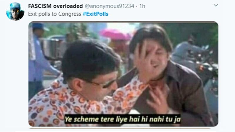 एग्जिट पोल्स के बाद सोशल मीडिया पर सबसे ज्यादा निशाने पर कांग्रेस रही। दिल्ली में कांग्रेस की खराब हालत को लेकर कई मीम्स शेयर किए जा रहे हैं। ये उसी में से एक है।