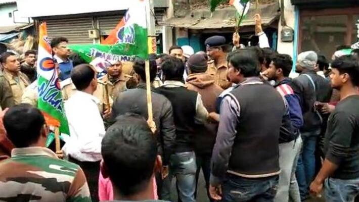 BJP TMC clash in burdwan memari BJP TMC clash in burdwan memari
