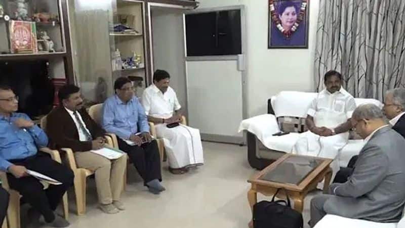 Edappadi - Velumani ... Meeting with other state  workers