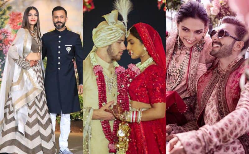 While some of your favourite actors said 'I do' in low-key ceremonies, others had the most extravagant weddings ever. From Deepika to Priyanka to Aishwarya, here are 11 wedding pictures you may have missed.