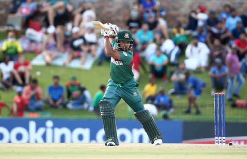 Mohammad Parvez Hossain Emon of Bangladesh bats during the ICC U19 Cricket World Cup Super League Final match between India and Bangladesh at JB Marks Oval on February 09, 2020 in Potchefstroom, South Africa. (Photo by Jan Kruger-ICCICC via Getty Images)
