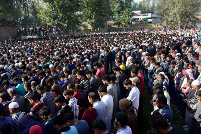Earlier, funerals of terrorists killed by security forces attracted large crowd with the attendance crossing 10,000 at times. (Representation Photo by Muzamil MattooNurPhoto via Getty Images)