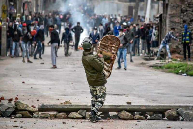 It said there has also been a marked decrease in stone-pelting incidents -- both during encounters between security forces and militants as well as on other occasions. (Representation Photo by Saqib MajeedSOPA ImagesLightRocket via Getty Images)