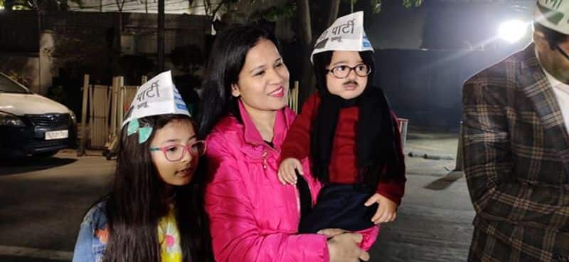 Delhi Assembly Election Results:  Kid dons Kejriwal's attire ahead of counting of votes