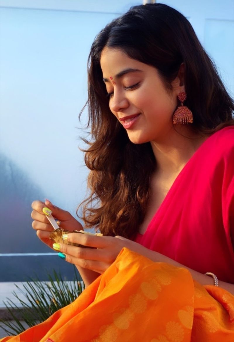 Janhvi Kapoor latest half saree photos