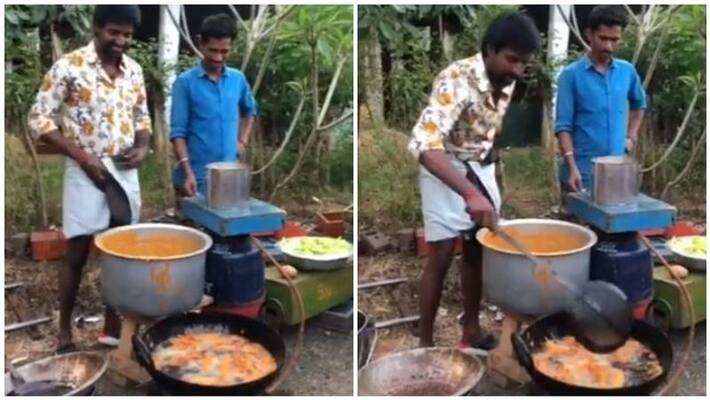 soori prepare baji in shooting spot video goes viral soori prepare baji in shooting spot video goes viral