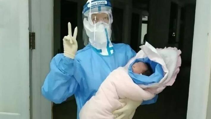 women suffering from corona virus in china gave birth to healthy baby kpm women suffering from corona virus in china gave birth to healthy baby kpm