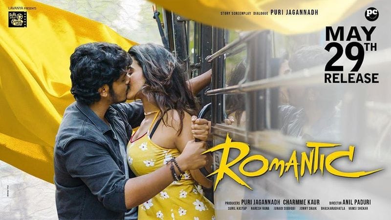 Famous Director Puri Jagannadh Son Akash Romantic Moive Lip Lock Poster Going Viral
