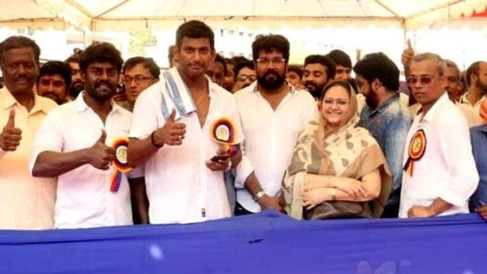 Actor Vishal Again Participate in Producer Council Election Actor Vishal Again Participate in Producer Council Election