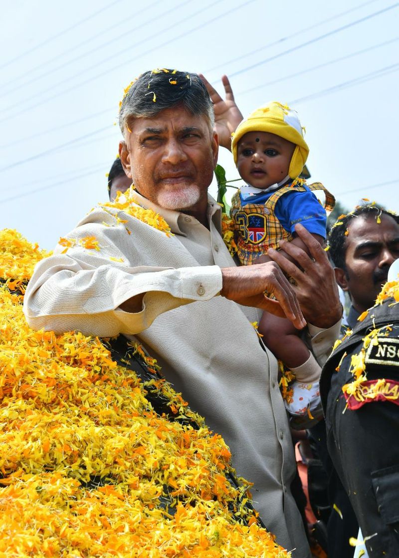 tdp chief chandrababu naidu attends aswaraopeta mla mecha nageswara rao son wedding