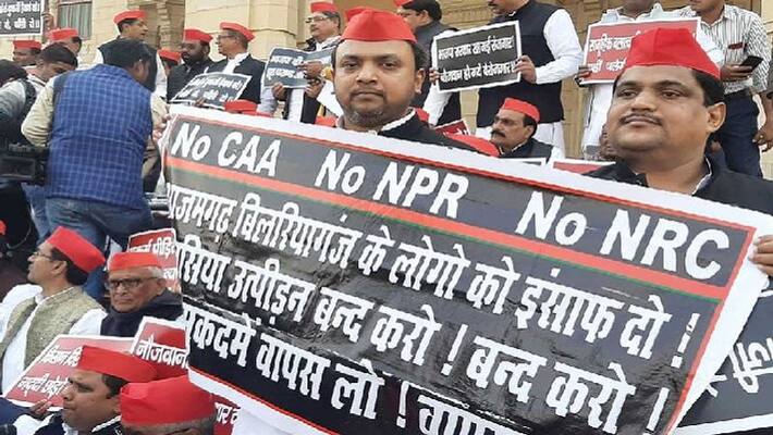 SP MLA sitting on strike before budget session in UP asa SP MLA sitting on strike before budget session in UP asa