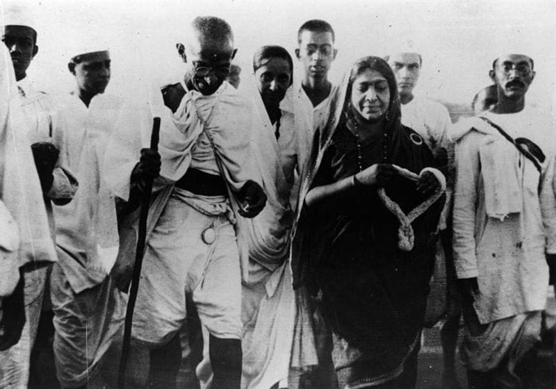 In 1931, British government arrested Sarojini Naidu and sent to jail for participating in the salt march along with Mahatma Gandhi. She also played a leading role in the Civil Disobedience Movement and Quit India Movement. (Photo: Getty Images)