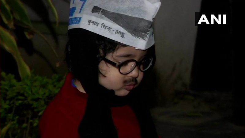 In a 'big' announcement on Twitter on Thursday, the AAP said, "Baby Mufflerman is invited to the swearing-in ceremony of Arvind Kejriwal on Feb 16." Suit up, junior, the party tweeted.