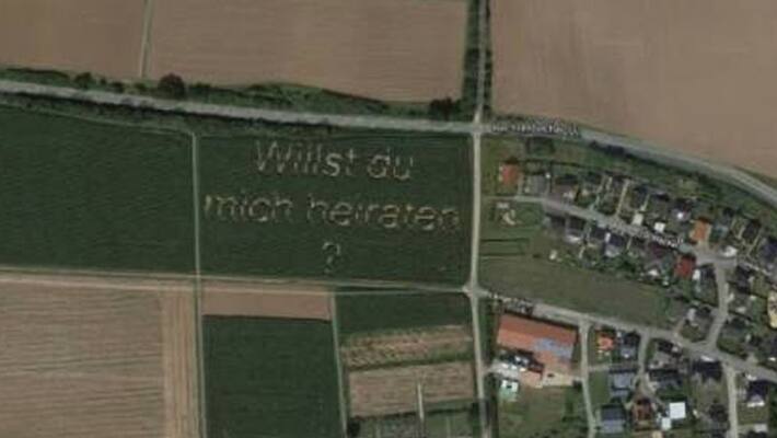 German man secret marriage proposal goes viral on google map kph German man secret marriage proposal goes viral on google map kph