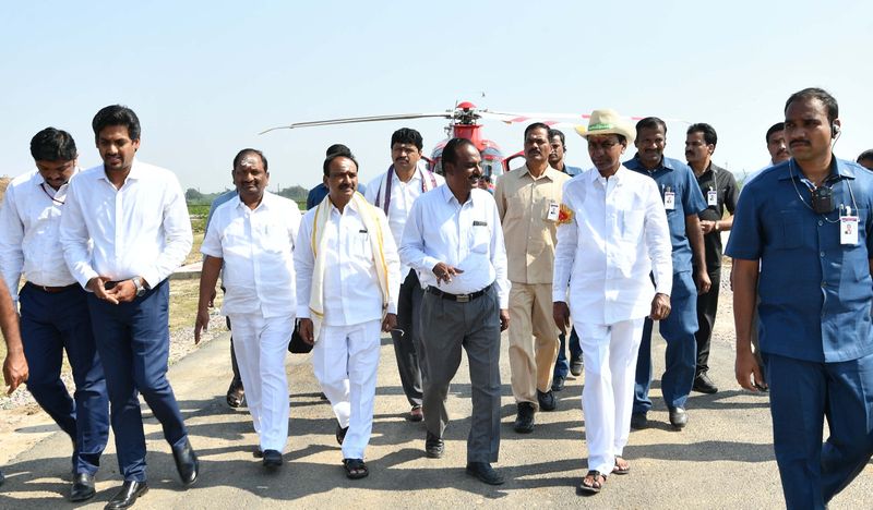 cm kcr visited kaleshwaram project