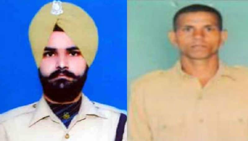 Left: Constable Maninder Singh Attri - 75 BN (Punjab); Right: Constable Ramesh Yadav - 61 BN (U.P.)