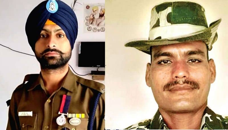 Left: Constable Sukhjinder Singh - 76 BN (Punjab); Right: Constable Rohitash Lamba - 76 BN (Rajasthan)