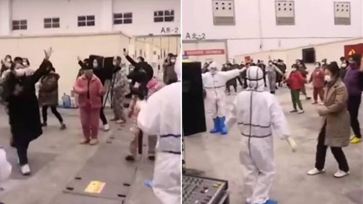corona virus affected patients dancing with doctor at chine hospitals video viral corona virus affected patients dancing with doctor at chine hospitals video viral