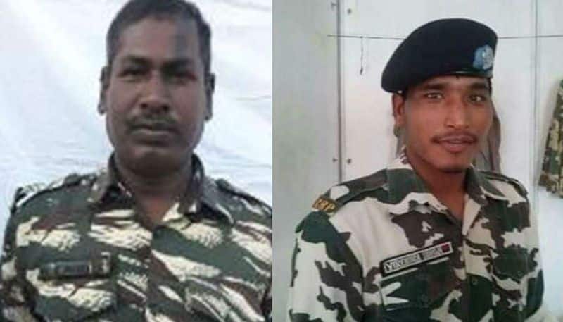 Left: Head Constable Sanjay Kumar Sinha - 176 BN (Bihar); Right: Constable Virendra Singh - 45 BN (Uttarakhand)