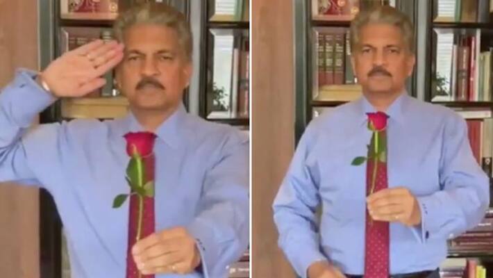 Anand Mahindra won the hearts of all on Valentine's Day, salutes the martyrs of Pulwama attack with roses KPB Anand Mahindra won the hearts of all on Valentine's Day, salutes the martyrs of Pulwama attack with roses KPB