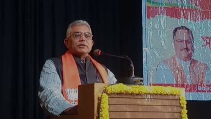 BJP President Dilip Ghosh attackes CM Mamata Banerjee in party's organisational meeting at Kolkata. BJP President Dilip Ghosh attackes CM Mamata Banerjee in party's organisational meeting at Kolkata.