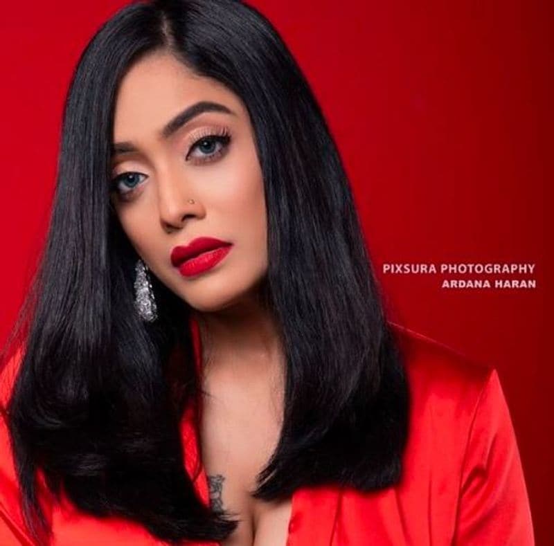 tamil heroines red color hot dress photo gallery