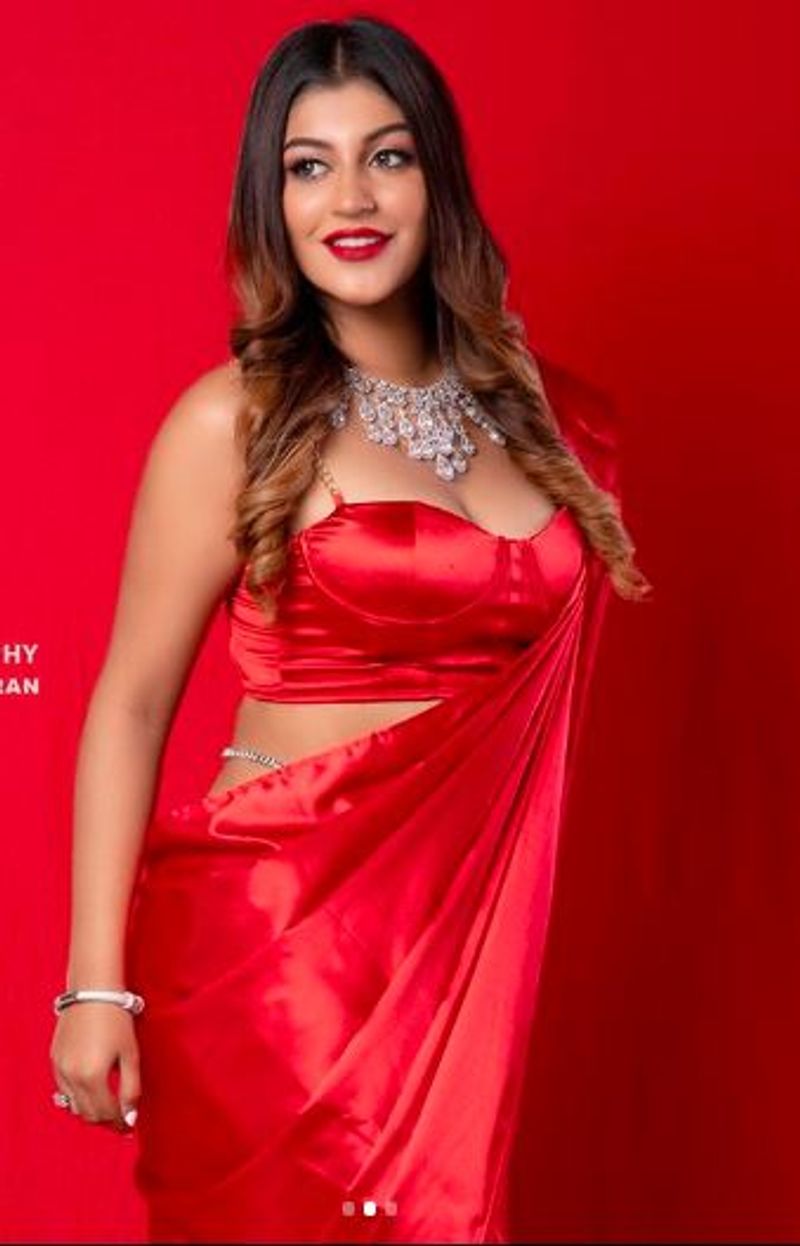 tamil heroines red color hot dress photo gallery