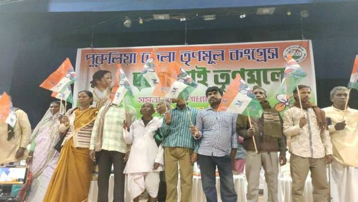 Many BJP workers and leaders joined TMC in Purulia Many BJP workers and leaders joined TMC in Purulia