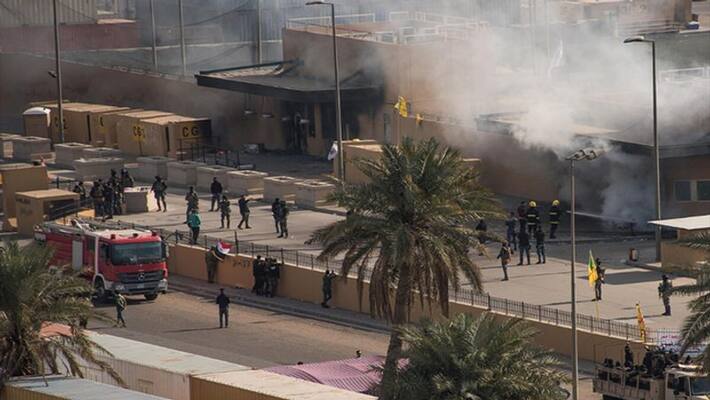 US Embassy in Iraq again on target; 19th rocket attack in 4 months, no one took responsibility kps US Embassy in Iraq again on target; 19th rocket attack in 4 months, no one took responsibility kps