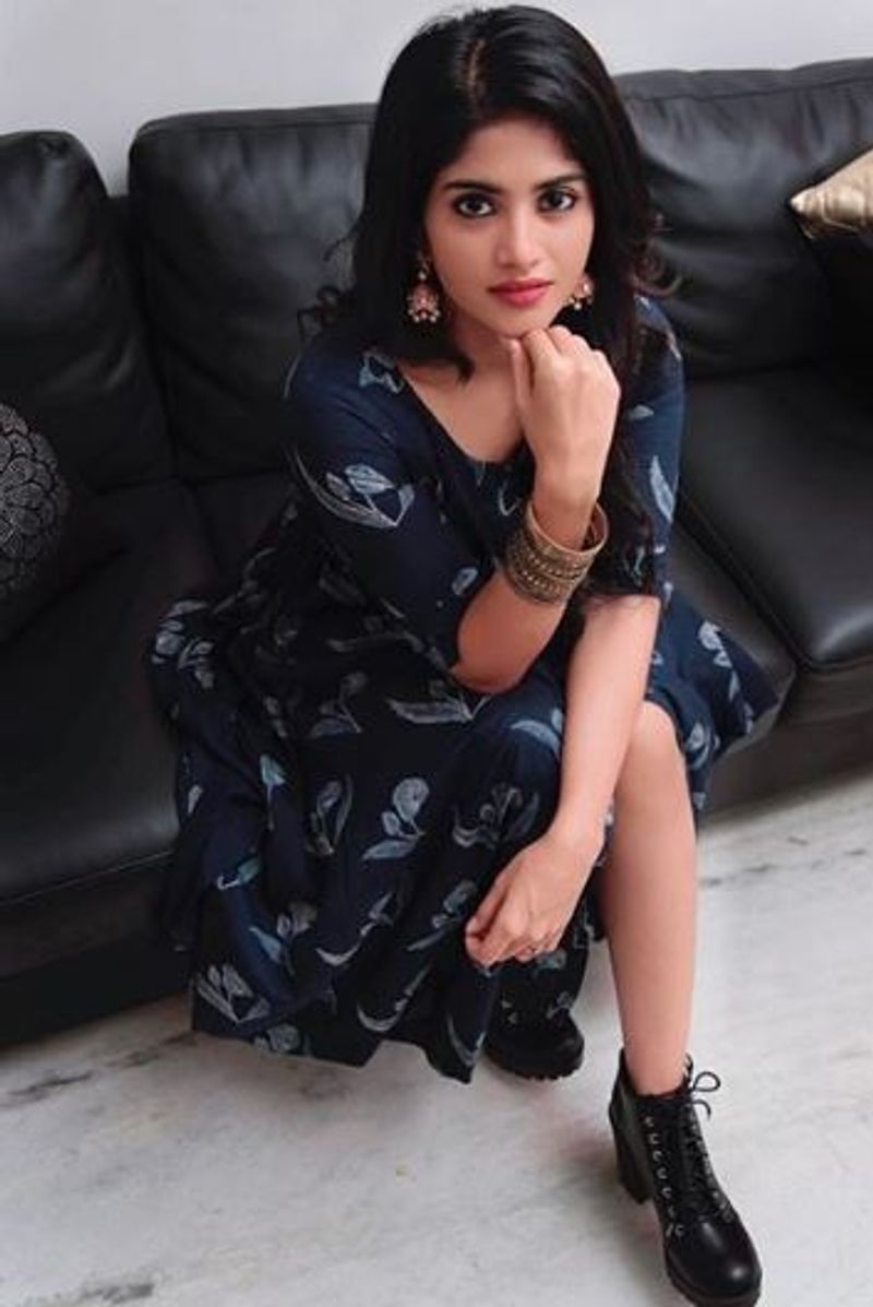 actress megha akash latest modern dress photo gallery