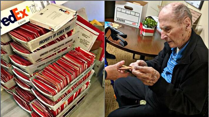 104-Years-Old gets 3 lakh love letters after operation valentine campaign 104-Years-Old gets 3 lakh love letters after operation valentine campaign
