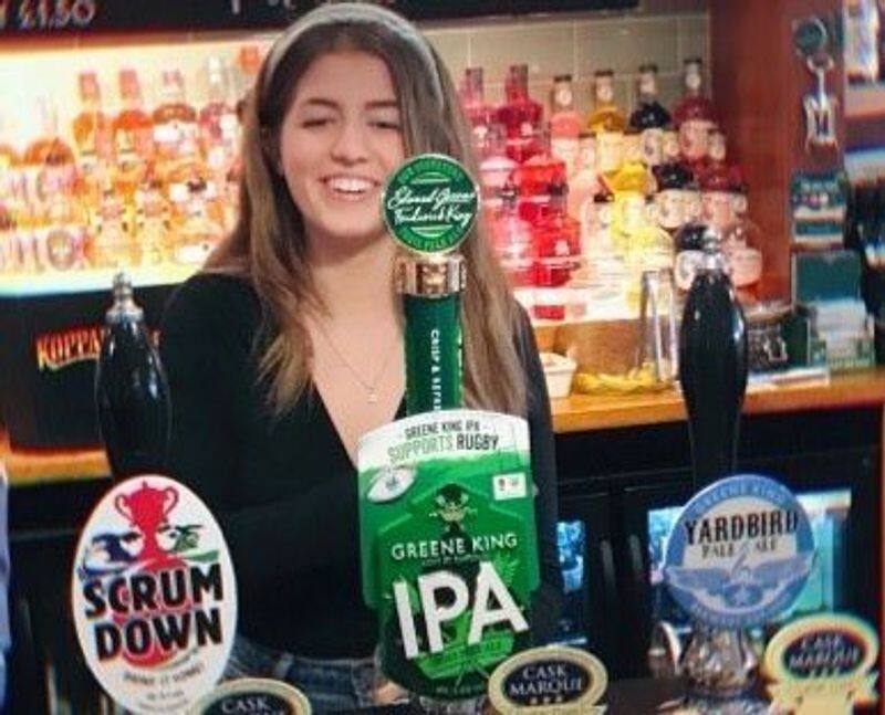 girl born in the bar returns to celebrate her adulthood with her first legal pint of liquor  in the same pub