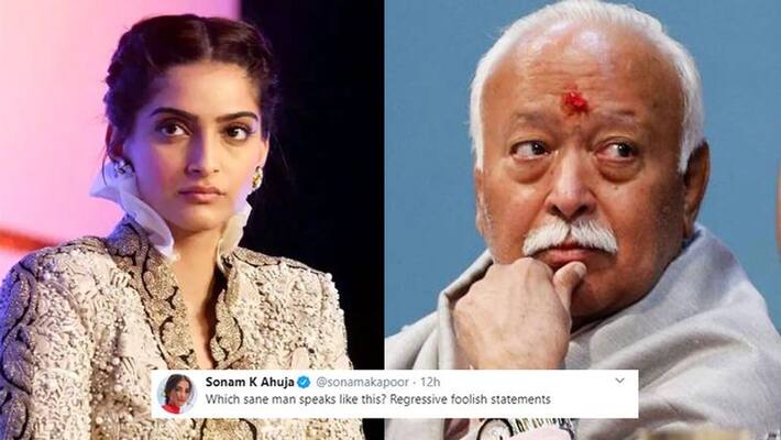 sonam kapoor reaction on rss chief mohan bhagwat statement says foolish to him KPJ sonam kapoor reaction on rss chief mohan bhagwat statement says foolish to him KPJ